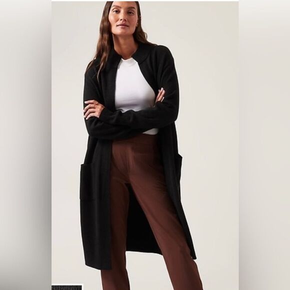 NWT Athleta Spirit Wool Cashmere Black Wrap size XXS